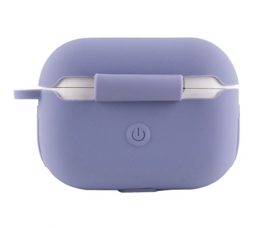 Силіконовий футляр New з карабіном для навушників Airpods Pro Сірий / Lavender Gray Силіконовий футляр New з карабіном для навушників Airpods Pro Сірий / Lavender Gray