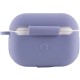 Силіконовий футляр New з карабіном для навушників Airpods Pro Сірий / Lavender Gray