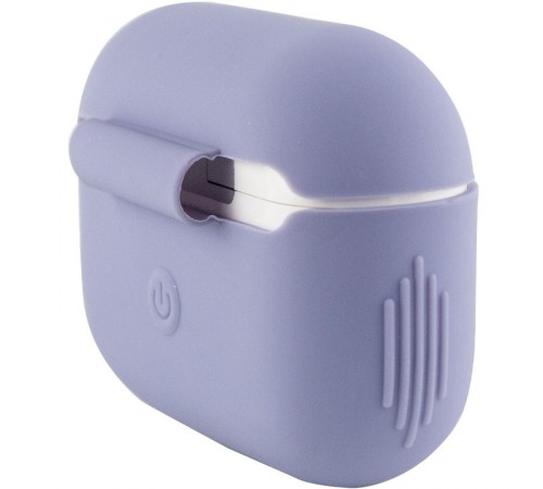 Силіконовий футляр New з карабіном для навушників Airpods Pro Сірий / Lavender Gray Силіконовий футляр New з карабіном для навушників Airpods Pro Сірий / Lavender Gray