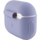 Силіконовий футляр New з карабіном для навушників Airpods Pro Сірий / Lavender Gray