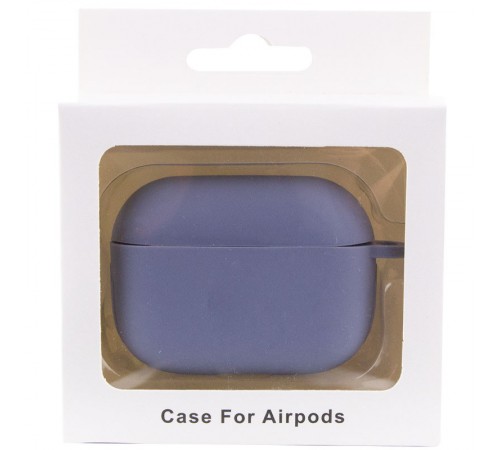 Силіконовий футляр New з карабіном для навушників Airpods Pro Сірий / Lavender Gray Силіконовий футляр New з карабіном для навушників Airpods Pro Сірий / Lavender Gray