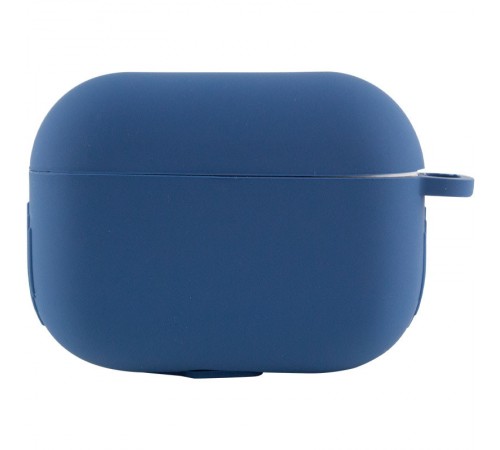 Силіконовий футляр New з карабіном для навушників Airpods Pro Синій / Navy blue Силіконовий футляр New з карабіном для навушників Airpods Pro Синій / Navy blue