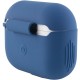 Силіконовий футляр New з карабіном для навушників Airpods Pro Синій / Navy blue