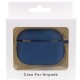 Силіконовий футляр New з карабіном для навушників Airpods Pro Синій / Navy blue