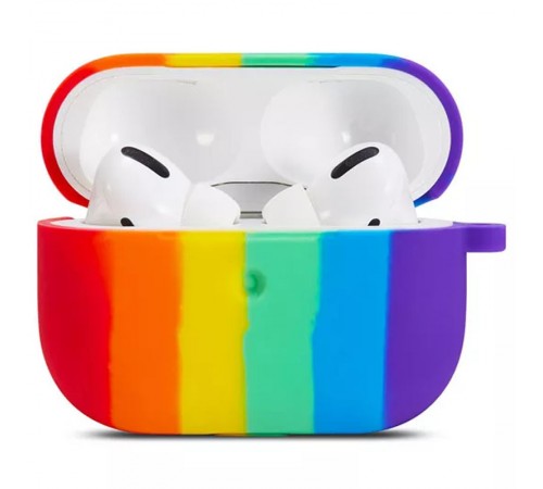 Силіконовий футляр Colorfull для навушників AirPods Pro Фіолетовий / Червоний Силіконовий футляр Colorfull для навушників AirPods Pro Фіолетовий / Червоний