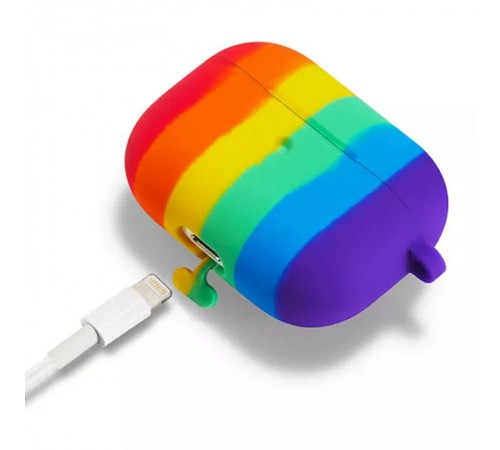 Силіконовий футляр Colorfull для навушників AirPods Pro Фіолетовий / Червоний Силіконовий футляр Colorfull для навушників AirPods Pro Фіолетовий / Червоний