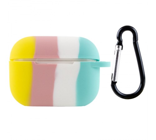 Силіконовий футляр Colorfull для навушників AirPods Pro Жовтий / Бірюзовий Силіконовий футляр Colorfull для навушників AirPods Pro Жовтий / Бірюзовий
