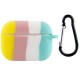 Силіконовий футляр Colorfull для навушників AirPods Pro Жовтий / Бірюзовий