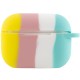 Силіконовий футляр Colorfull для навушників AirPods Pro Жовтий / Бірюзовий