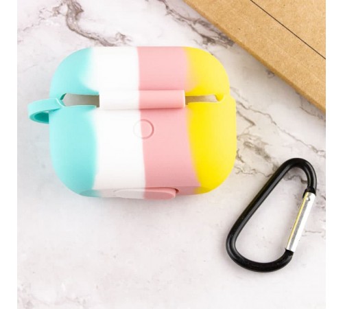 Силіконовий футляр Colorfull для навушників AirPods Pro Жовтий / Бірюзовий Силіконовий футляр Colorfull для навушників AirPods Pro Жовтий / Бірюзовий