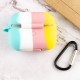 Силіконовий футляр Colorfull для навушників AirPods Pro Жовтий / Бірюзовий