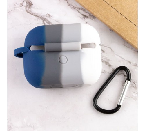 Силіконовий футляр Colorfull для навушників AirPods Pro Білий / Синій Силіконовий футляр Colorfull для навушників AirPods Pro Білий / Синій