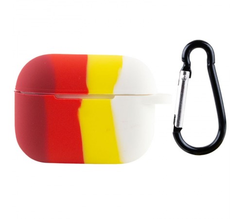 Силіконовий футляр Colorfull для навушників AirPods Pro Червоний / Білий Силіконовий футляр Colorfull для навушників AirPods Pro Червоний / Білий