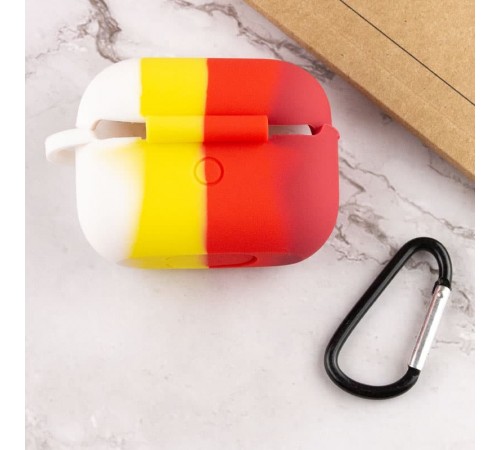 Силіконовий футляр Colorfull для навушників AirPods Pro Червоний / Білий Силіконовий футляр Colorfull для навушників AirPods Pro Червоний / Білий