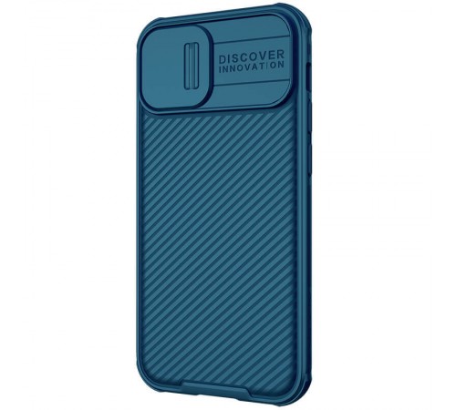 Карбонова накладка Nillkin CamShield Pro для Apple iPhone 13 / 14 (6.1") Blue Карбонова накладка Nillkin CamShield Pro для Apple iPhone 13 / 14 (6.1") Blue