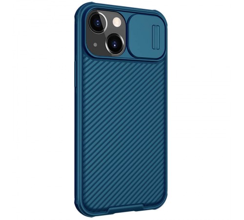 Карбонова накладка Nillkin CamShield Pro для Apple iPhone 13 / 14 (6.1") Blue Карбонова накладка Nillkin CamShield Pro для Apple iPhone 13 / 14 (6.1") Blue