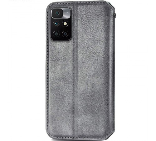 Шкіряний чохол-книжка GETMAN Cubic (PU) для Xiaomi Redmi 10 Сірий Шкіряний чохол-книжка GETMAN Cubic (PU) для Xiaomi Redmi 10 Сірий