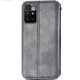 Шкіряний чохол-книжка GETMAN Cubic (PU) для Xiaomi Redmi 10 Сірий
