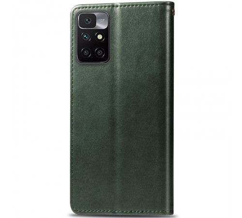 Шкіряний чохол-книжка GETMAN Gallant (PU) для Xiaomi Redmi 10 Зелений Шкіряний чохол-книжка GETMAN Gallant (PU) для Xiaomi Redmi 10 Зелений