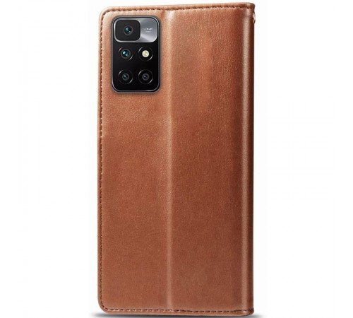 Шкіряний чохол-книжка GETMAN Gallant (PU) для Xiaomi Redmi 10 Коричневий Шкіряний чохол-книжка GETMAN Gallant (PU) для Xiaomi Redmi 10 Коричневий