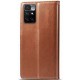 Шкіряний чохол-книжка GETMAN Gallant (PU) для Xiaomi Redmi 10 Коричневий