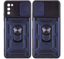 Ударостійкий чохол Camshield Serge Ring для Samsung Galaxy A03s Синій