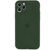 Чохол Silicone Case Full Camera Protective (AA) для Apple iPhone 13 Pro (6.1") Зелений / Dark green