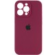 Чохол Silicone Case Full Camera Protective (AA) для Apple iPhone 13 Pro (6.1") Бордовий / Maroon