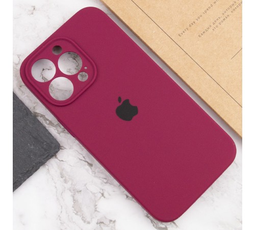 Чохол Silicone Case Full Camera Protective (AA) для Apple iPhone 13 Pro (6.1") Бордовий / Maroon Чохол Silicone Case Full Camera Protective (AA) для Apple iPhone 13 Pro (6.1") Бордовий / Maroon