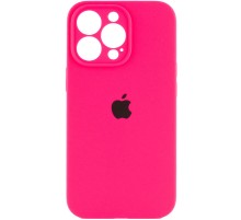 Чохол Silicone Case Full Camera Protective (AA) для Apple iPhone 13 Pro (6.1") Рожевий / Barbie pink