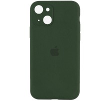 Чохол Silicone Case Full Camera Protective (AA) для Apple iPhone 13 (6.1") Зелений / Dark green