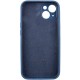 Чохол Silicone Case Full Camera Protective (AA) для Apple iPhone 13 (6.1") Синій / Abyss Blue