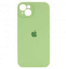 Чохол Silicone Case Full Camera Protective (AA) для Apple iPhone 13 (6.1") М'ятний / Mint / PVH