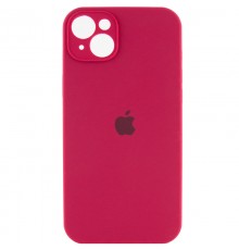 Чохол Silicone Case Full Camera Protective (AA) для Apple iPhone 13 (6.1") Червоний / Rose Red / PVH