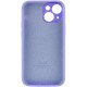 Чохол Silicone Case Full Camera Protective (AA) для Apple iPhone 13 (6.1") Бузковий / Dasheen / PVH