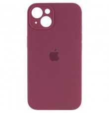 Чохол Silicone Case Full Camera Protective (AA) для Apple iPhone 13 (6.1") Бордовий / Plum / PVH