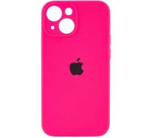 Чохол Silicone Case Full Camera Protective (AA) для Apple iPhone 13 (6.1") Рожевий / Barbie pink
