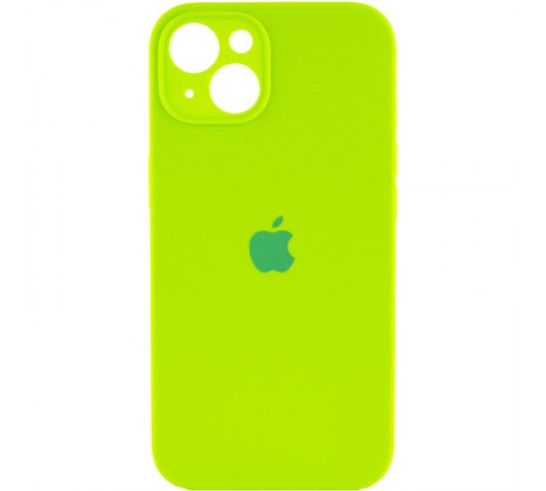 Чохол Silicone Case Full Camera Protective (AA) для Apple iPhone 13 (6.1") Салатовий / Neon green Чохол Silicone Case Full Camera Protective (AA) для Apple iPhone 13 (6.1") Салатовий / Neon green