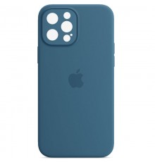 Чохол Silicone Case Full Camera Protective (AA) для Apple iPhone 13 Pro Max (6.7") Синій / Blue Jay