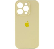 Чохол Silicone Case Full Camera Protective (AA) для Apple iPhone 13 Pro Max (6.7") Жовтий / Mellow Yellow
