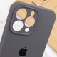 Чохол Silicone Case Full Camera Protective (AA) для Apple iPhone 13 Pro Max (6.7") Сірий / Dark Gray / PVH