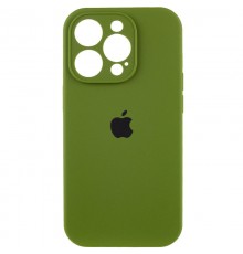 Чохол Silicone Case Full Camera Protective (AA) для Apple iPhone 13 Pro Max (6.7") Зелений / Dark Olive / PVH