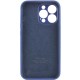 Чохол Silicone Case Full Camera Protective (AA) для Apple iPhone 13 Pro Max (6.7") Синій / Deep navy / PVH