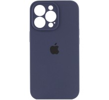 Чохол Silicone Case Full Camera Protective (AA) для Apple iPhone 13 Pro Max (6.7") Темно-синій / Midnight blue