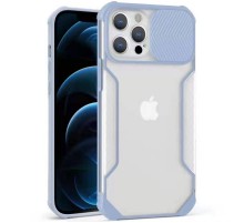 Чохол Camshield matte Ease TPU зі шторкою для Apple iPhone 12 Pro / 12 (6.1") Бузковий