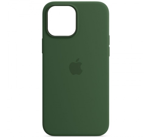 Чохол Silicone case (AAA) full with Magsafe для Apple iPhone 13 Pro (6.1") Зелений / Clover Чохол Silicone case (AAA) full with Magsafe для Apple iPhone 13 Pro (6.1") Зелений / Clover