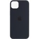 Чохол Silicone case (AAA) full with Magsafe для Apple iPhone 13 Pro Max (6.7") Чорний / Midnight