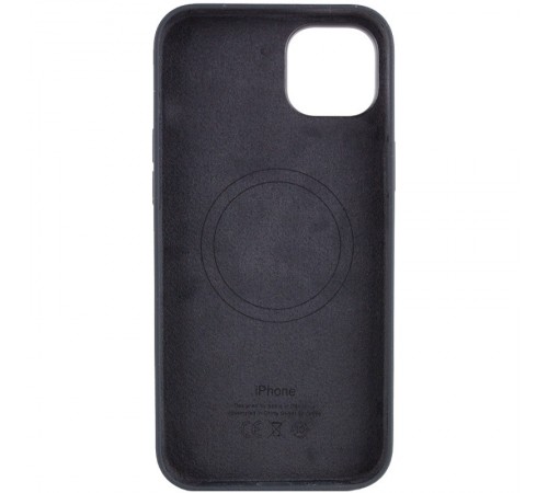 Чохол Silicone case (AAA) full with Magsafe для Apple iPhone 13 Pro Max (6.7") Чорний / Midnight