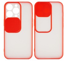 Чохол Camshield mate TPU зі шторкою для камери для Apple iPhone 13 Pro (6.1") Червоний