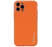 Шкіряний чохол Xshield для Apple iPhone 13 Pro (6.1") Помаранчевий / Apricot